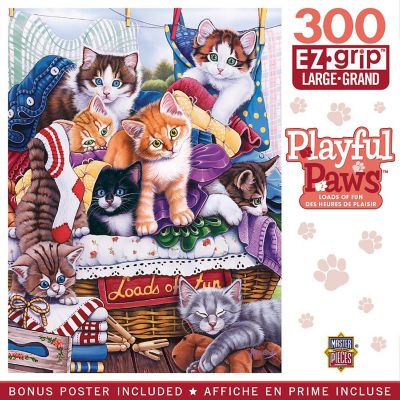 MasterPieces Playful Paws Loads of Fun 300 Piece EZ Grip Jigsaw Puzzle Image 1