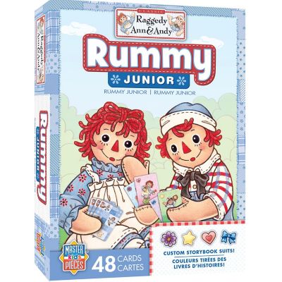 MasterPieces - Raggedy Ann and Andy - Rummy Junior Card Game Image 1