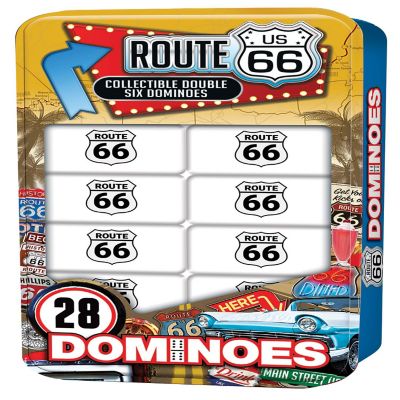 MasterPieces Route 66 Caf&#233; 28 Dominoes Game for Kids and Families Image 1