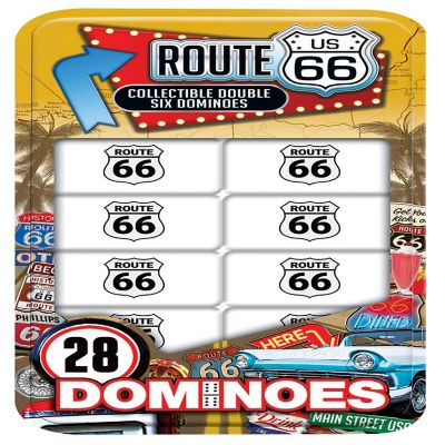 MasterPieces Route 66 Caf&#233; 28 Dominoes Game for Kids and Families Image 1