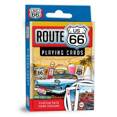 MasterPieces Route 66 Playing Cards - 54 Card Deck for Adults Image 1