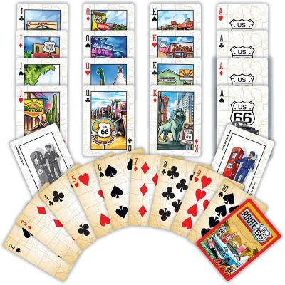 MasterPieces Route 66 Playing Cards - 54 Card Deck for Adults Image 2