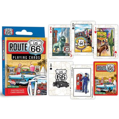 MasterPieces Route 66 Playing Cards - 54 Card Deck for Adults Image 3