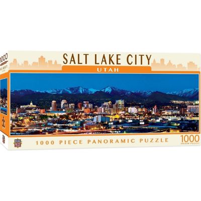 MasterPieces Salt Lake City 1000 Piece Panoramic Jigsaw Puzzle Image 1