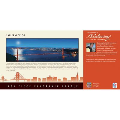 MasterPieces San Francisco 1000 Piece Panoramic Jigsaw Puzzle Image 3