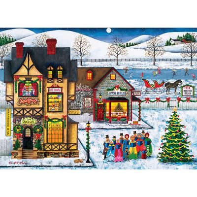 MasterPieces Season's Greetings - Main Street Carolers 1000 Piece Puzzle Image 2