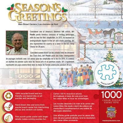 MasterPieces Season's Greetings - Main Street Carolers 1000 Piece Puzzle Image 3