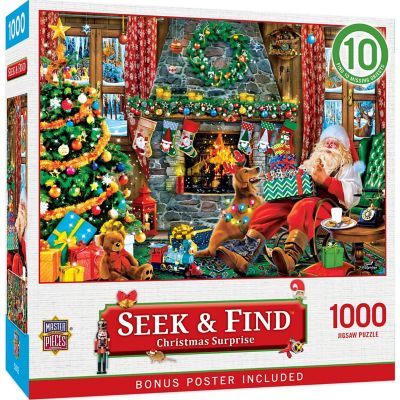 MasterPieces Seek & Find - Christmas Surprise 1000 Piece Jigsaw Puzzle Image 1