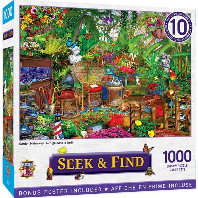 MasterPieces Seek & Find - Garden Hideaway 1000 Piece Jigsaw Puzzle Image 1