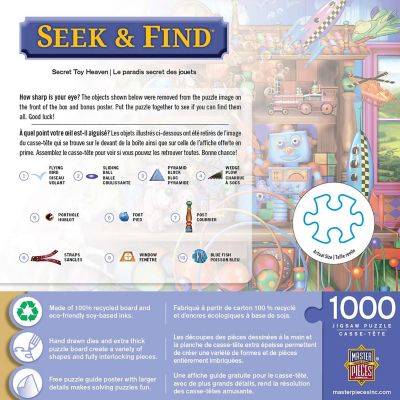 MasterPieces Seek & Find - Secret Toy Heaven 1000 Piece Jigsaw Puzzle Image 3