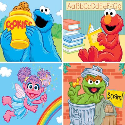 MasterPieces Sesame Street 4-Pack 24 Piece Jigsaw Puzzles for Kids Image 2