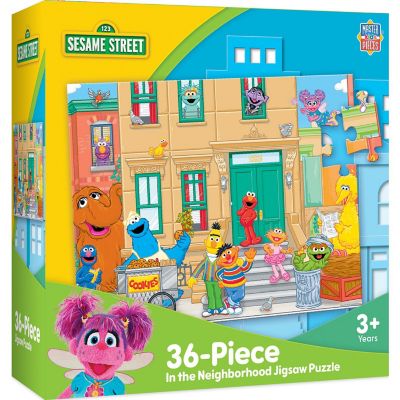 MasterPieces Sesame Street In the Neighborhood 36 Piece Jigsaw Puzzle Image 1