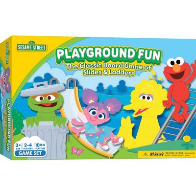 MasterPieces Sesame Street Playground Fun Slides & Ladders Board Game Image 1