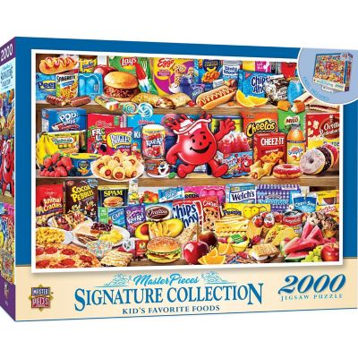 MasterPieces Signature Collection - Kids' Favorite Foods 2000 Piece Puzzle Image 1