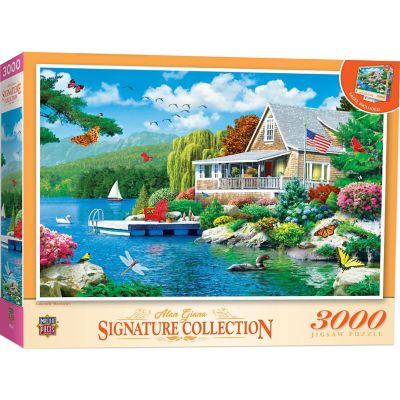 MasterPieces Signature Collection - Lakeside Memories 3000 Piece Puzzle Image 1