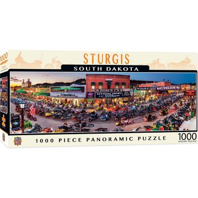 MasterPieces Sturgis 1000 Piece Panoramic Jigsaw Puzzle for Adults Image 1