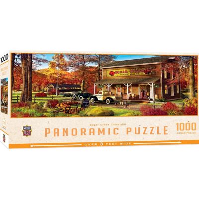 MasterPieces Sugar Creek Cider Mill 1000 Piece Panoramic Jigsaw Puzzle Image 1