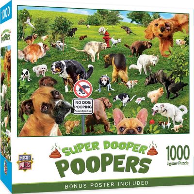 MasterPieces Super Dooper Poopers 1000 Piece Jigsaw Puzzle for Adults Image 1