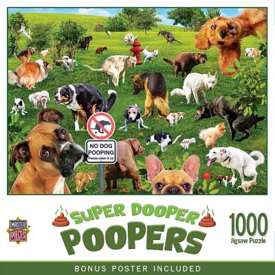 MasterPieces Super Dooper Poopers 1000 Piece Jigsaw Puzzle for Adults Image 1