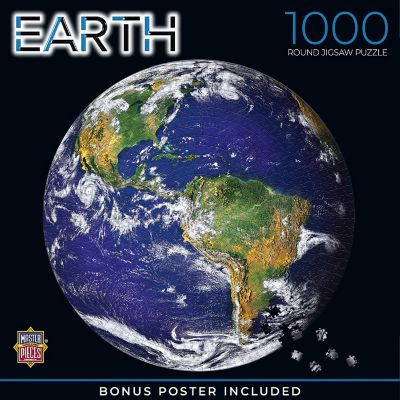 MasterPieces The Earth - 1000 Piece Round Jigsaw Puzzle for Adults Image 1