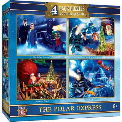 MasterPieces The Polar Express 4-Pack 100 Piece Jigsaw Puzzles Image 1
