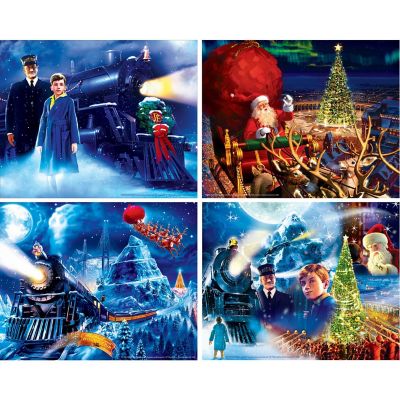 MasterPieces The Polar Express 4-Pack 100 Piece Jigsaw Puzzles Image 2