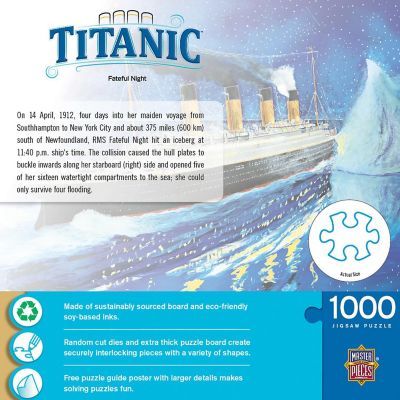 MasterPieces Titanic - Fateful Night 1000 Piece Jigsaw Puzzle Image 3