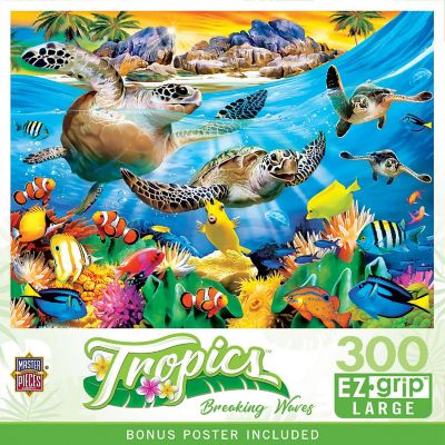 MasterPieces Tropics - Breaking Waves 300 Piece EZ Grip Jigsaw Puzzle Image 1