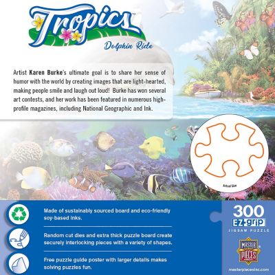 MasterPieces Tropics - Dolphin Ride 300 Piece EZ Grip Jigsaw Puzzle Image 3
