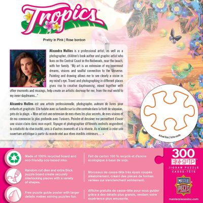 MasterPieces Tropics - Pretty in Pink 300 Piece EZ Grip Jigsaw Puzzle Image 3