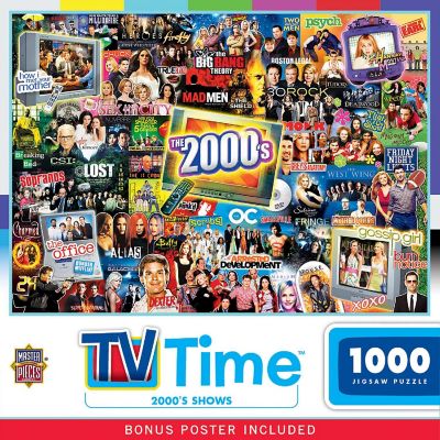 MasterPieces TV Time - 2000's Shows 1000 Piece Jigsaw Puzzle Image 1