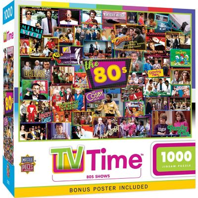 MasterPieces TV Time - 80's Shows 1000 Piece Jigsaw Puzzle for Adults Image 1