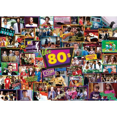MasterPieces TV Time - 80's Shows 1000 Piece Jigsaw Puzzle for Adults Image 2