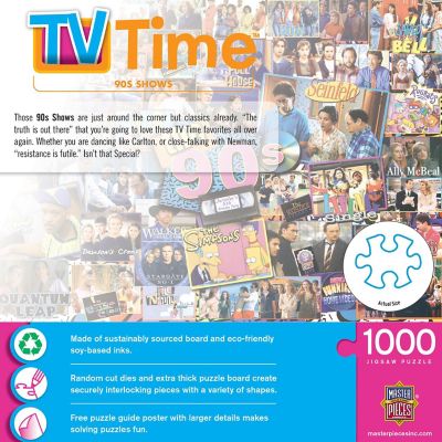 MasterPieces TV Time - 90's Shows 1000 Piece Jigsaw Puzzle for Adults Image 3