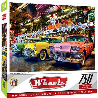 MasterPieces Wheels - Three Beauties 750 Piece Jigsaw Puzzle Image 1