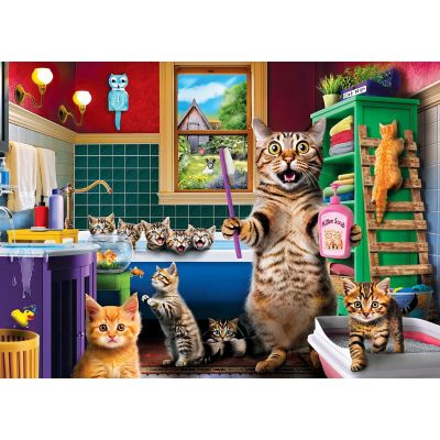 MasterPieces Wild &amp; Whimsical Bathtime Antics 1000 Piece Jigsaw Puzzle Image 2