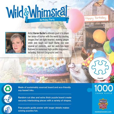 MasterPieces Wild & Whimsical Birthday Party 1000 Piece Jigsaw Puzzle Image 3