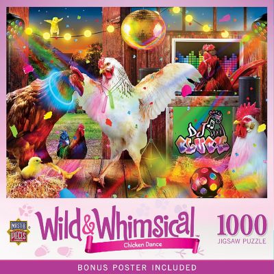 MasterPieces Wild & Whimsical - Chicken Dance 1000 Piece Jigsaw Puzzle Image 1