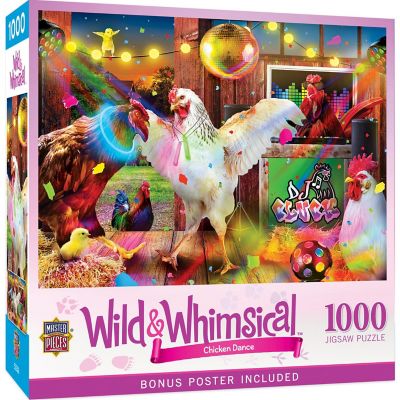 MasterPieces Wild & Whimsical - Chicken Dance 1000 Piece Jigsaw Puzzle Image 1