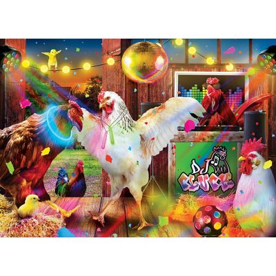 MasterPieces Wild & Whimsical - Chicken Dance 1000 Piece Jigsaw Puzzle Image 2