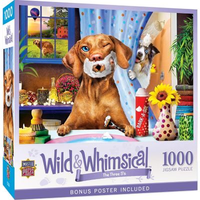 MasterPieces Wild & Whimsical - The Three S's 1000 Piece Jigsaw Puzzle Image 1