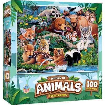 MasterPieces World of Animals - Forest Friends 100 Piece Jigsaw Puzzle Image 1