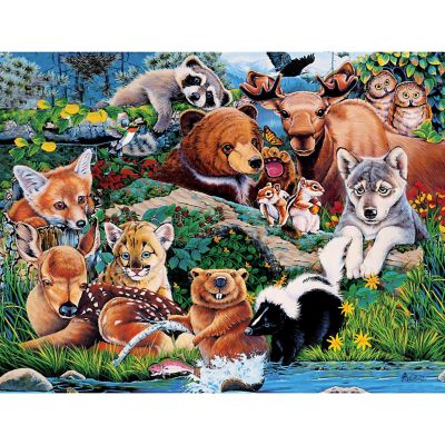 MasterPieces World of Animals - Forest Friends 100 Piece Jigsaw Puzzle Image 2