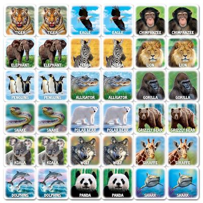 MasterPieces World of Animals Matching Game for Kids and Families Image 2