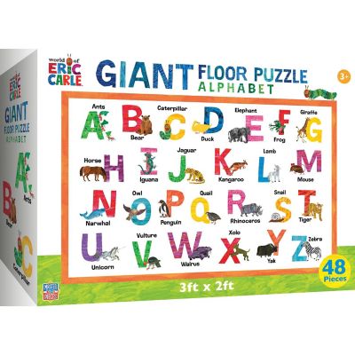 MasterPieces World of Eric Carle Alphabet 48 Piece Floor Jigsaw Puzzle Image 1