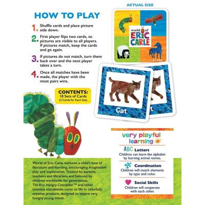 MasterPieces World of Eric Carle Matching Travel Game for Kids Image 3