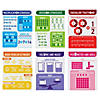 Math Reference Educational Classroom Posters - 6 Pc. Image 1