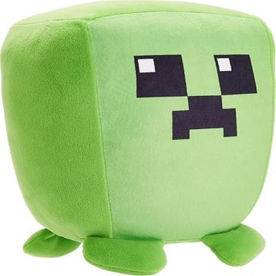 Mattel Minecraft Cuutopia Creeper Plush, 10-inch Soft Rounded Pillow Doll Image 1