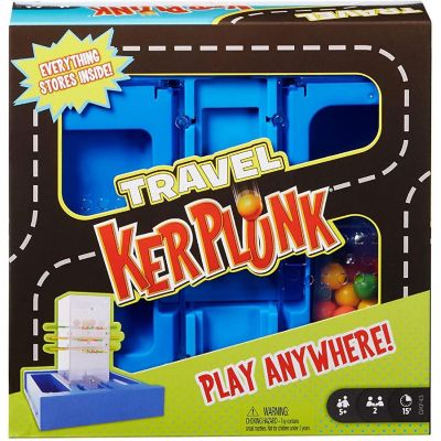 Mattel Travel Kerplunk, Portable Kids Game with Built-in Storage for 5 Year Olds and Up Image 1