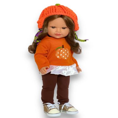 MBD Whisked Away to Autumn's Whimsy: Delight in the Fall Harvest Outfits for 18-Inch Dolls- 18 inch doll clothes Image 3